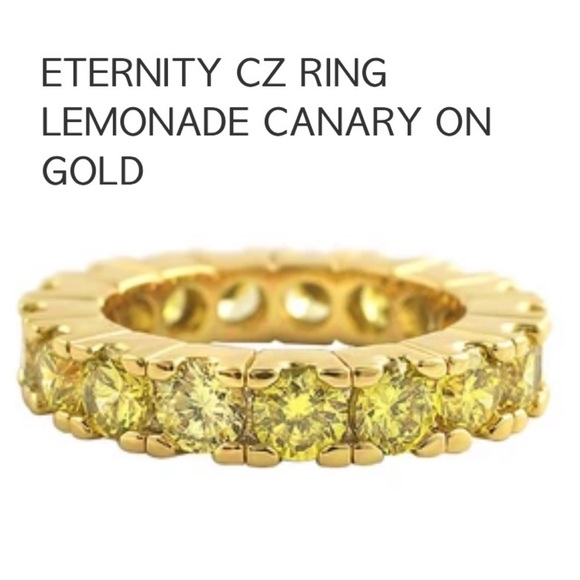 Made in USA Jewelry - 🌟Eternity CZ Canary in Gold. - 2 Remaining